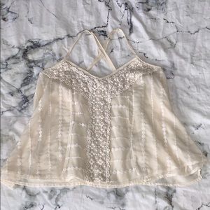 Flowy lace tank